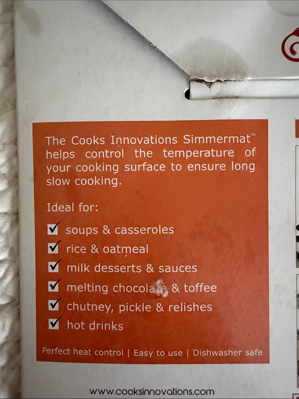 SimmerMat Heat Diffuser - Black, Cooks Innovations. 8” metal - Picture 11 of 11
